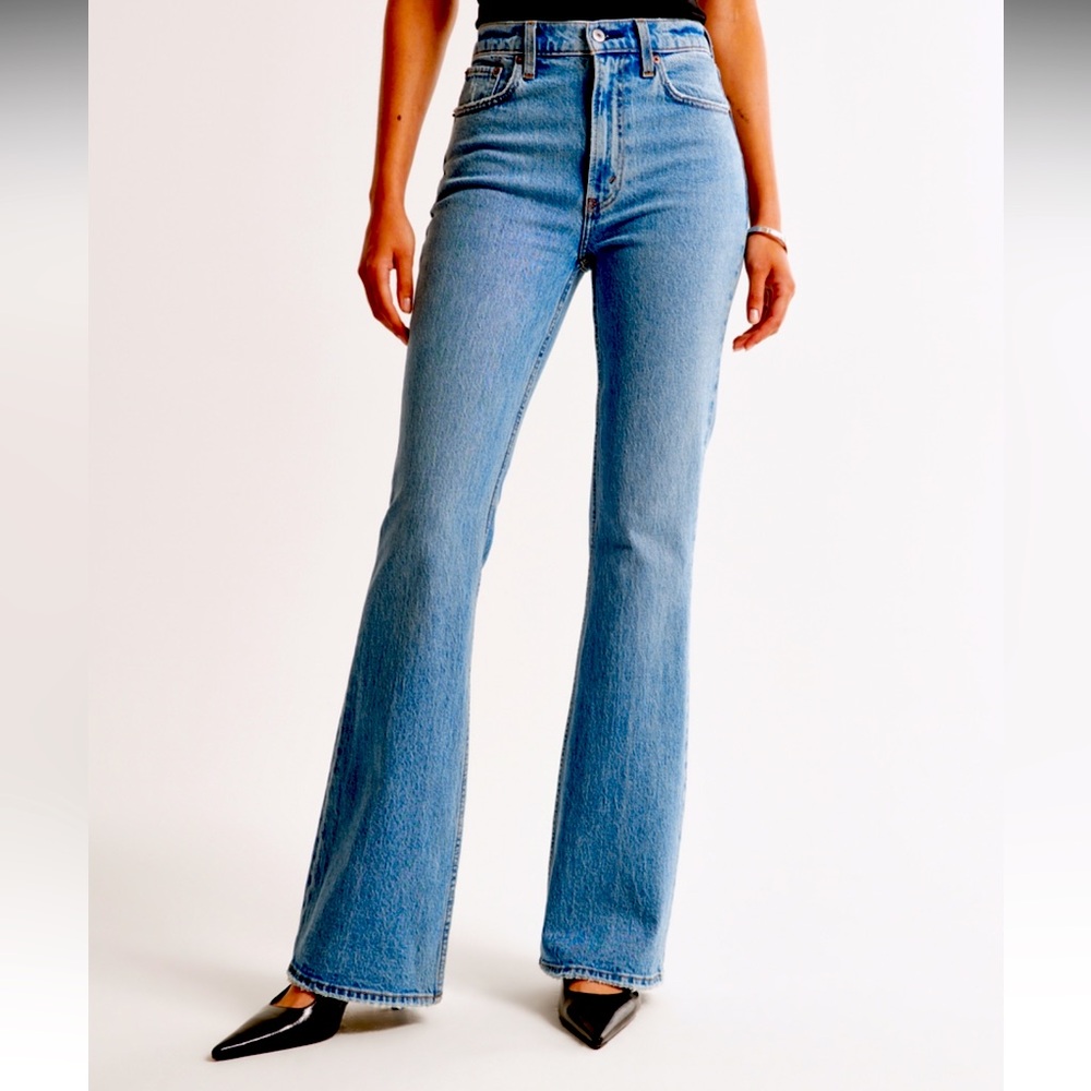 Abercrombie high rise flare